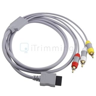  Wii U Gamepad Audio Video AV RCA Video Composite Cable Cord