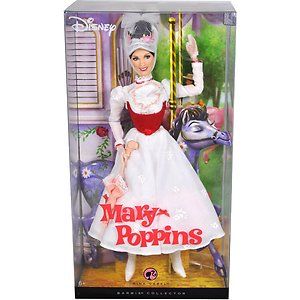 Mary Poppins Barbie Collector Doll Pink Label