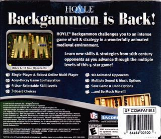 Hoyle Backgammon 2006 PC CD Classic Magical World Computer Strategy