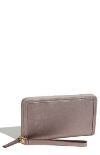 Halogen® Zip Around Saffiano Leather Travel Wallet
