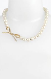 kate spade new york skinny mini faux pearl necklace