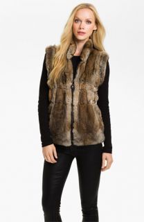 Linda Richards Reversible Genuine Rabbit Fur Front Vest