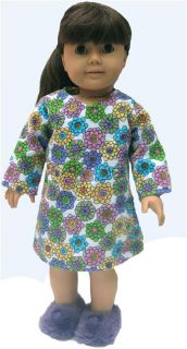 Doll Clothes Sleep Shirt Nightgown Fit American Girl ZF