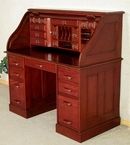  Finish Executive Office Computer Roll Top Desk Table D030C
