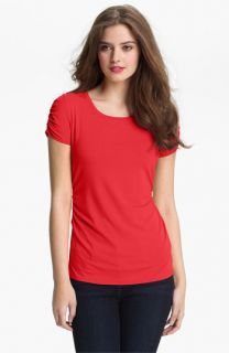 Vince Camuto Ruched Scoop Neck Top