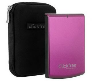 Clickfree 750GB External Hard Drive with Case —