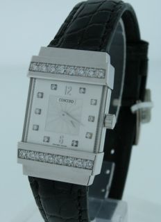 diamond watch concord crystale new 18k white gold diamond watch