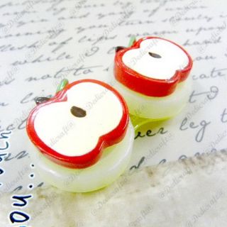  Apple Strawberry Contact Lens Case Eye Care Box Lot New Kid