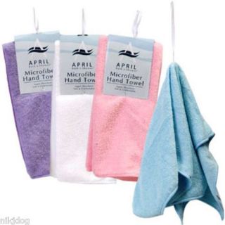 Ultra Soft Microfiber Hand Towel Pink Blue Purple