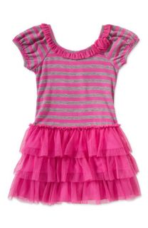 Zunie Stripe Tutu Dress (Little Girls)