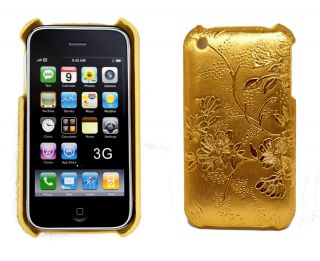  3G Texture Wrapped Grapevine Design Gold Colored Case 34552BBR