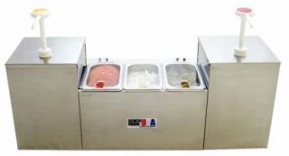 New Commerical Grade Condiment Station for Our Snowcone Machines Money