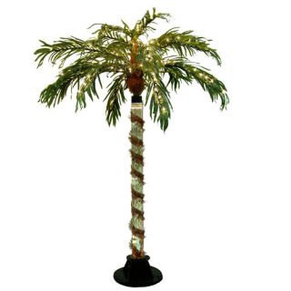 items 6 prelit color changing bubble palm tree clear lights