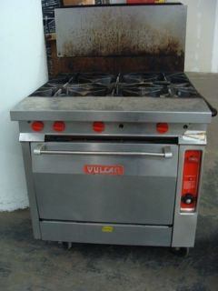 Vulcan Commercial 6 Range Gas Stove and Oven
