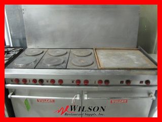 Used Vulcan 60 inch Commercial Electric Range E60 FL 6