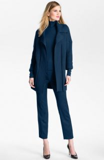St. John Collection Ribbed Knit Wool Jacket
