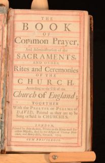 lovely little old book of common prayer dating from the early