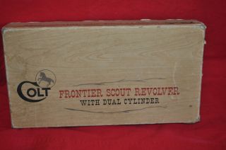 Vintage Colt Frontier Scout Revolver Box 22LR Cylinder Dual Cylinder