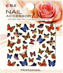 Butterfly Nail Stickers Water Decals Tatoos Transfers 01 03 060