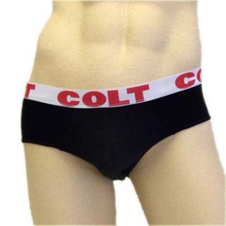Colt Mens Underwear Racer Brief Slip Black Colt Studio Group Colt