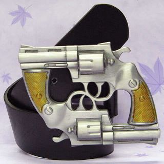 Colt 45 Pistol Gun Military Metal Buckle Belt BL005A