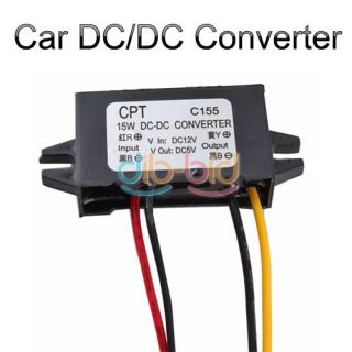  Display Power Supply 12V To 5V 3A 15W Car Power DC DC Power Converters