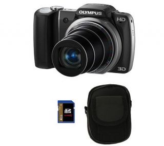 Olympus SZ 10 14MP 18x Op Zoom Digital Camera w4GB Card & Case