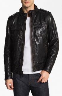 Vince Camuto Leather Utility Jacket