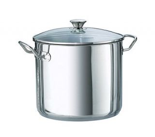 Tramontina 12 qt Covered Stockpot with Temperedlass Lid —