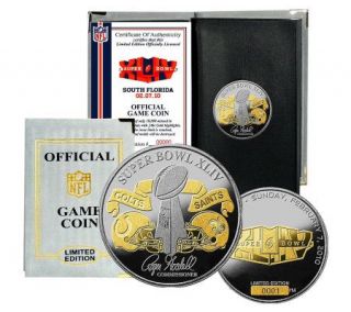 NFL Saints vs Colts Official Dueling Flip Coin   C210835