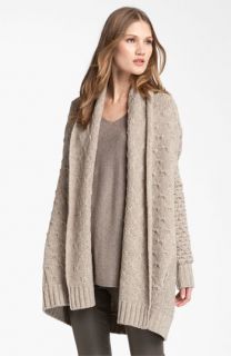 Vince Mixed Knit Oversized Cardigan