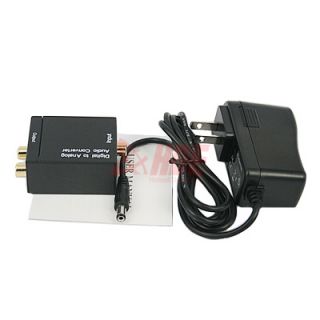  To Analog Audio Converter Optical Coax Adapter Stereo Tv Free Brand