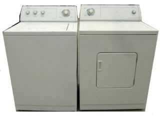 Combo White Commercial Quality Whirlpool Washer and Electric Dryer Set