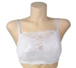 As Is Carol Wior Soft Cup Lace Camisole Illusion Bra —