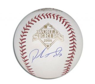 Pedro Feliz Autographed 2008 World Series MLB Baseball —