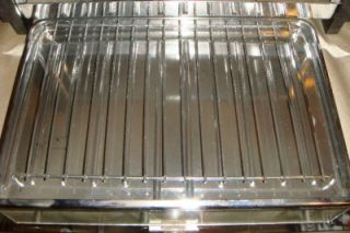 Wards Signature Vintage Chrome Toaster Oven Broiler Clean