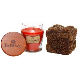 Pinecone Pillar and Jar Candle by Valerie —
