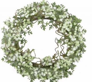 20 White Dill Wreath by Valerie —