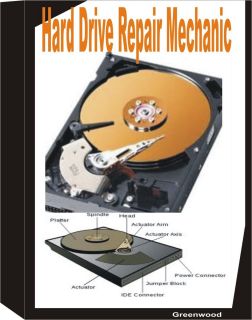 Computer Laptop Hard Drive Repair Mechanic Training Service Book