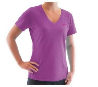 Ryka Womens Fit Short Sleeve V Neck Top   A326916