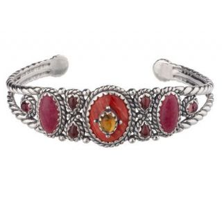 Carolyn Pollack Sterling Sedona Sunrise Cuff Bracelet —