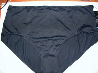 Coco Reef Womens $38 Tummy Control Black 3X 24W 26W Swimsuit Brief