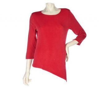 Effortless Style by Citiknits Asymmetrical Tunic Top —