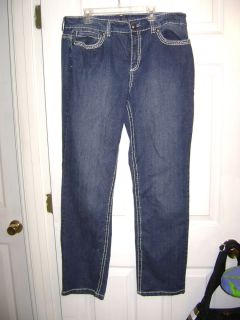 Code Bleu Cotton Spandex Marielle Slim Straight Cut Denim Jeans 14