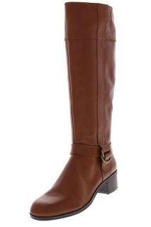 Bandolino NEW Codi Brown Leather Block Heels Knee High Boots Shoes 6