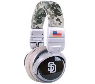 San Diego Padres Over The Ear Headphones with In Line Mic —