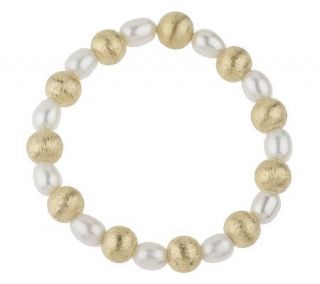 Veronese 18K Clad Cultured FreshwaterPearl 7 1/4 Bracelet —