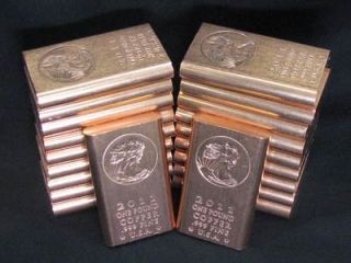 Pound Copper Bullion Bar 999 Fine Copper Bullion w 1 Gold Vial