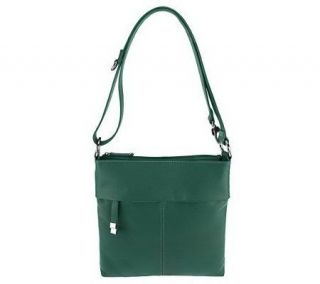 Tignanello Pebble Leather Convertible Shoulder Bag —