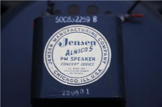 Vintage 15 Jensen P15R Alnico 5PM Concert Series Guitar Amp Amplifier